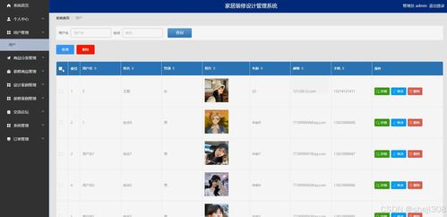 基于Java與Vue的家居裝修設計管理系統設計與實現